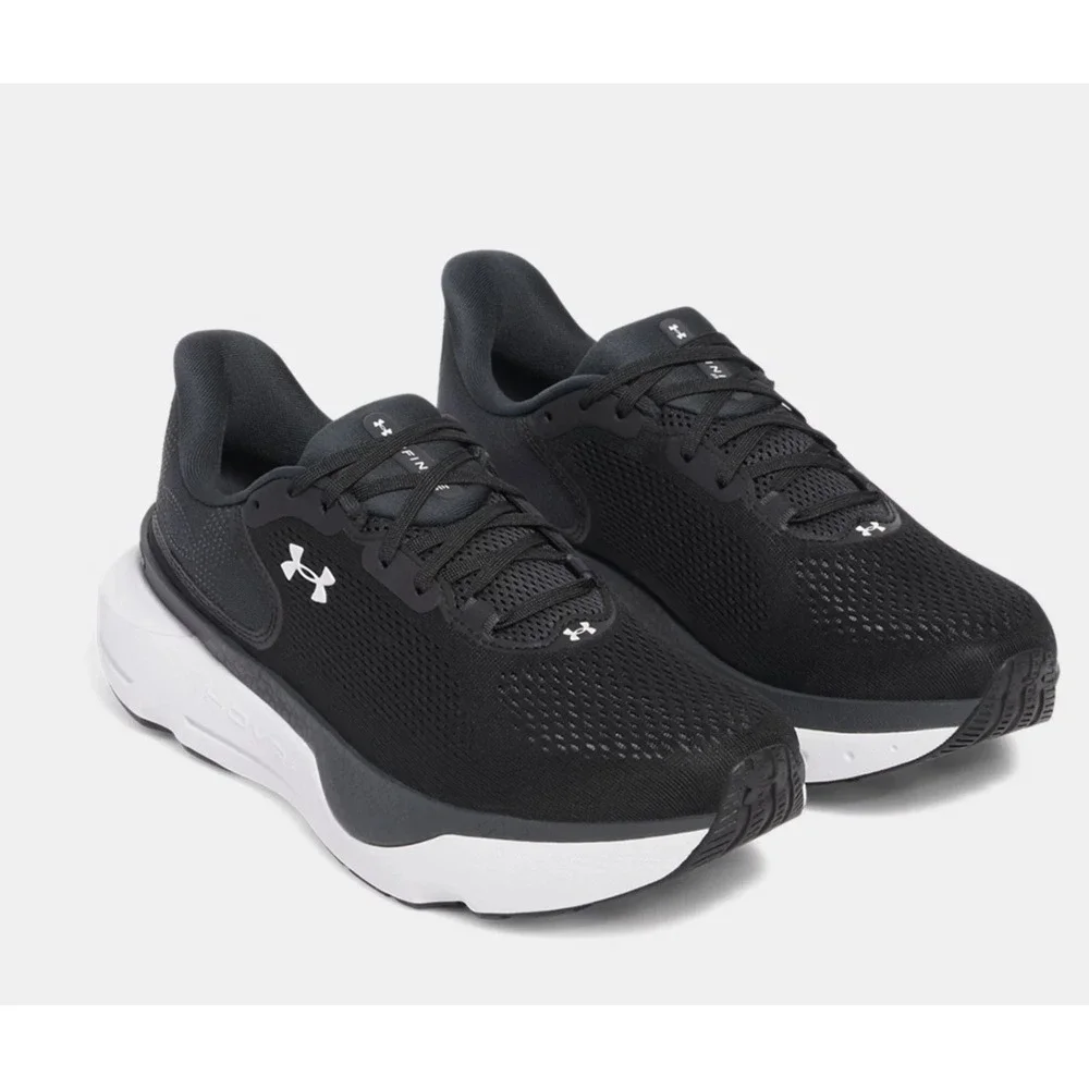 Under Armour UA Infinite Pro 2 Mens Size 10.5 Running‎ Shoes Black/White NEW
